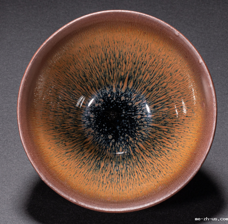 宋瓷 建盏 金兔毫盏